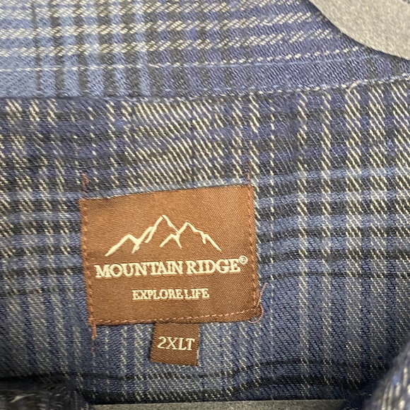 Classic Navy Plaid Button-Down Shirt - Picture 2 of 3